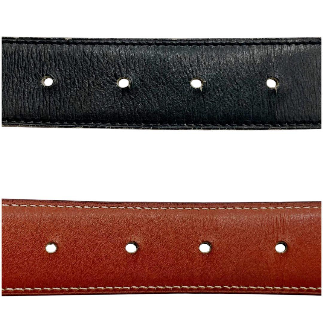 ⭐️良品⭐️ エルメス レザー ベルト 80 ブラウン ブラック