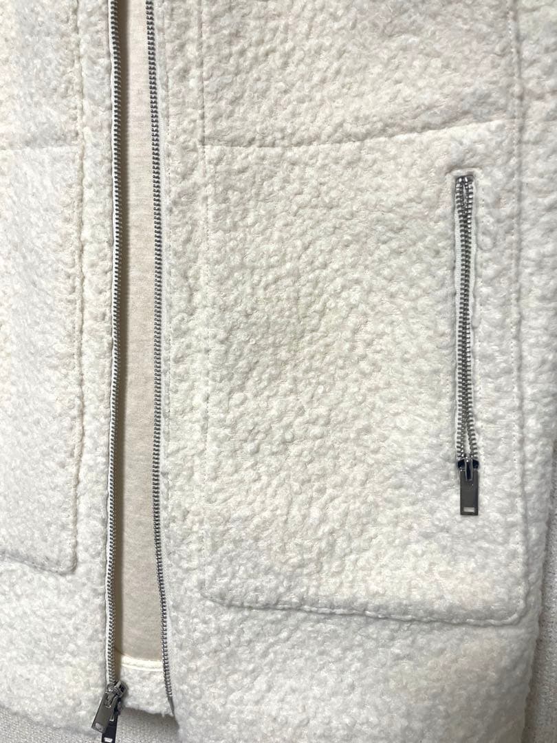 値下げTheory Dawson Faux ジップアップベスト クリーニング済