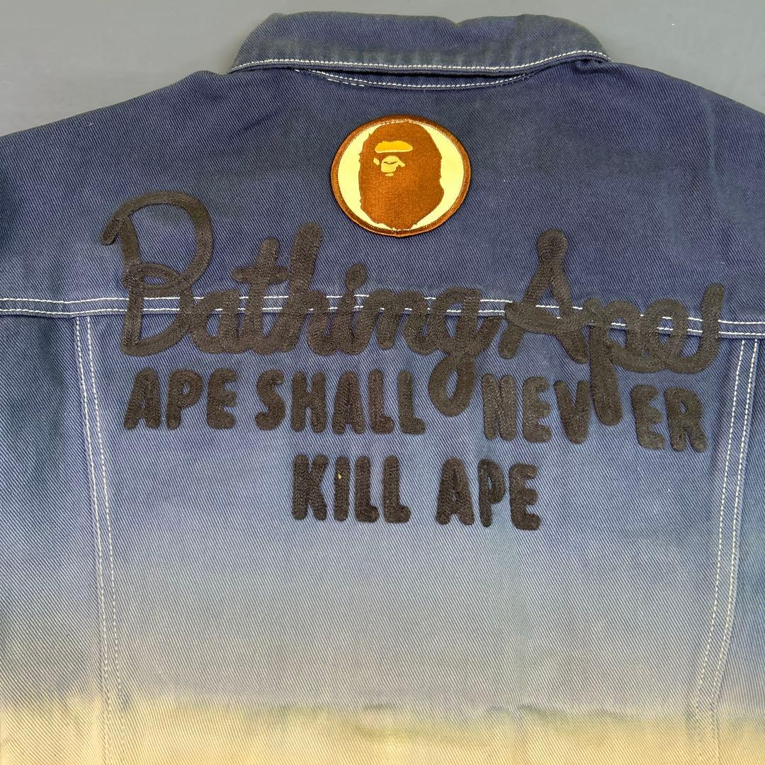 トップス A BATHING APE GRADATION DENIM JACKET