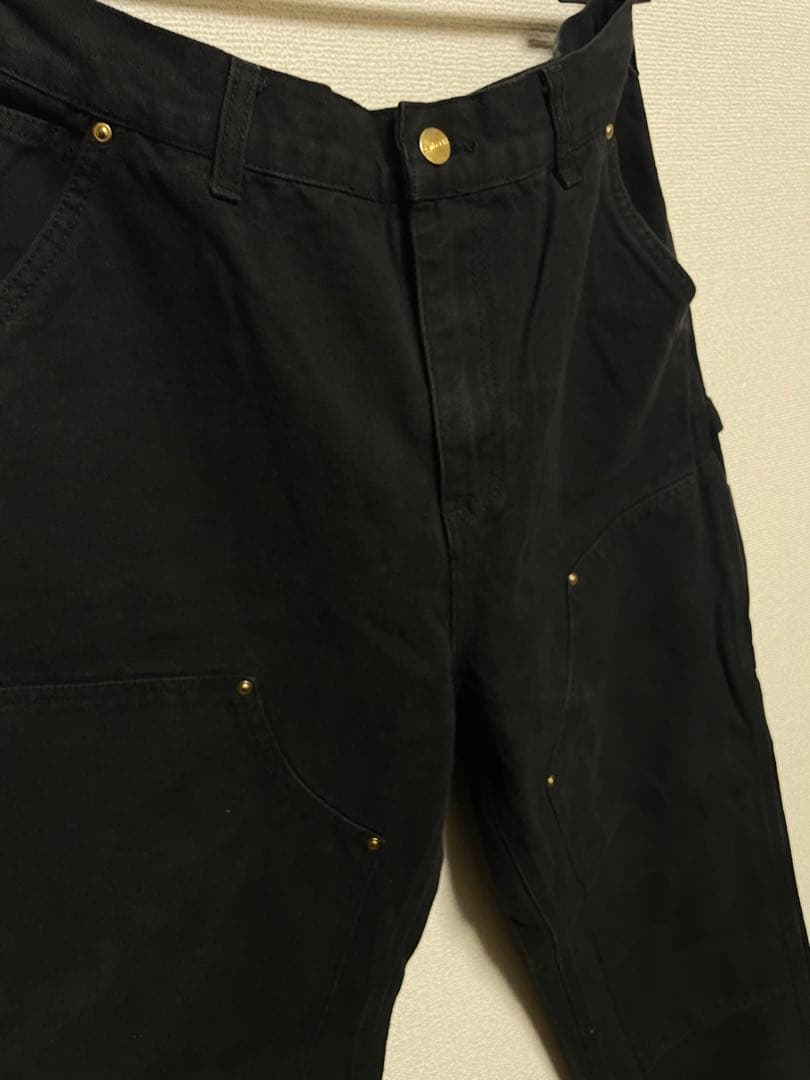 Carhartt ブラック　ダブルニーペインターダックパンツ　32×32 USA