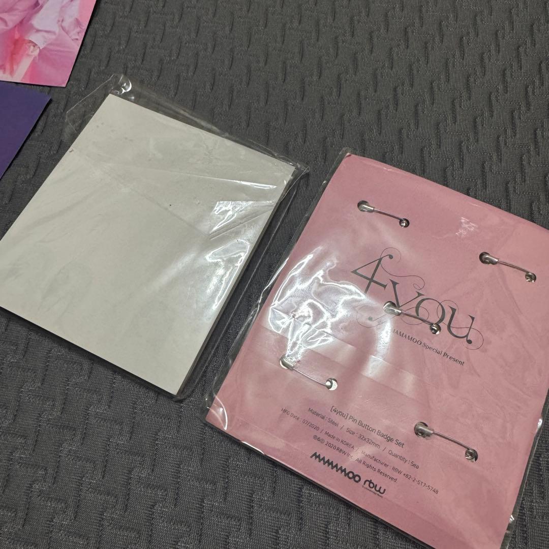 MAMAMOO 公式中国限定 フォトブック トレカ 缶バッジ グリーティング