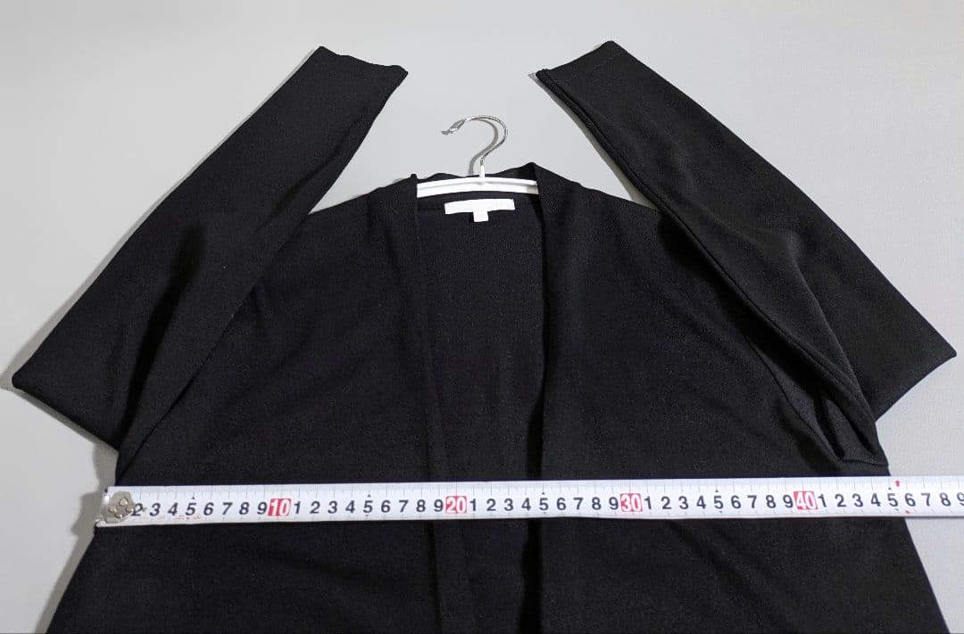 自由区／25SS 洗える UVカット ファンクショナルカーディガン ブラック 黒