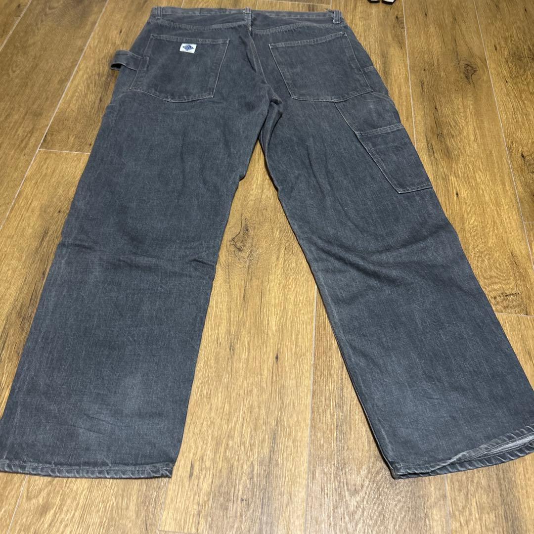 ポストオーバーオールズ　ペインターパンツ　黒