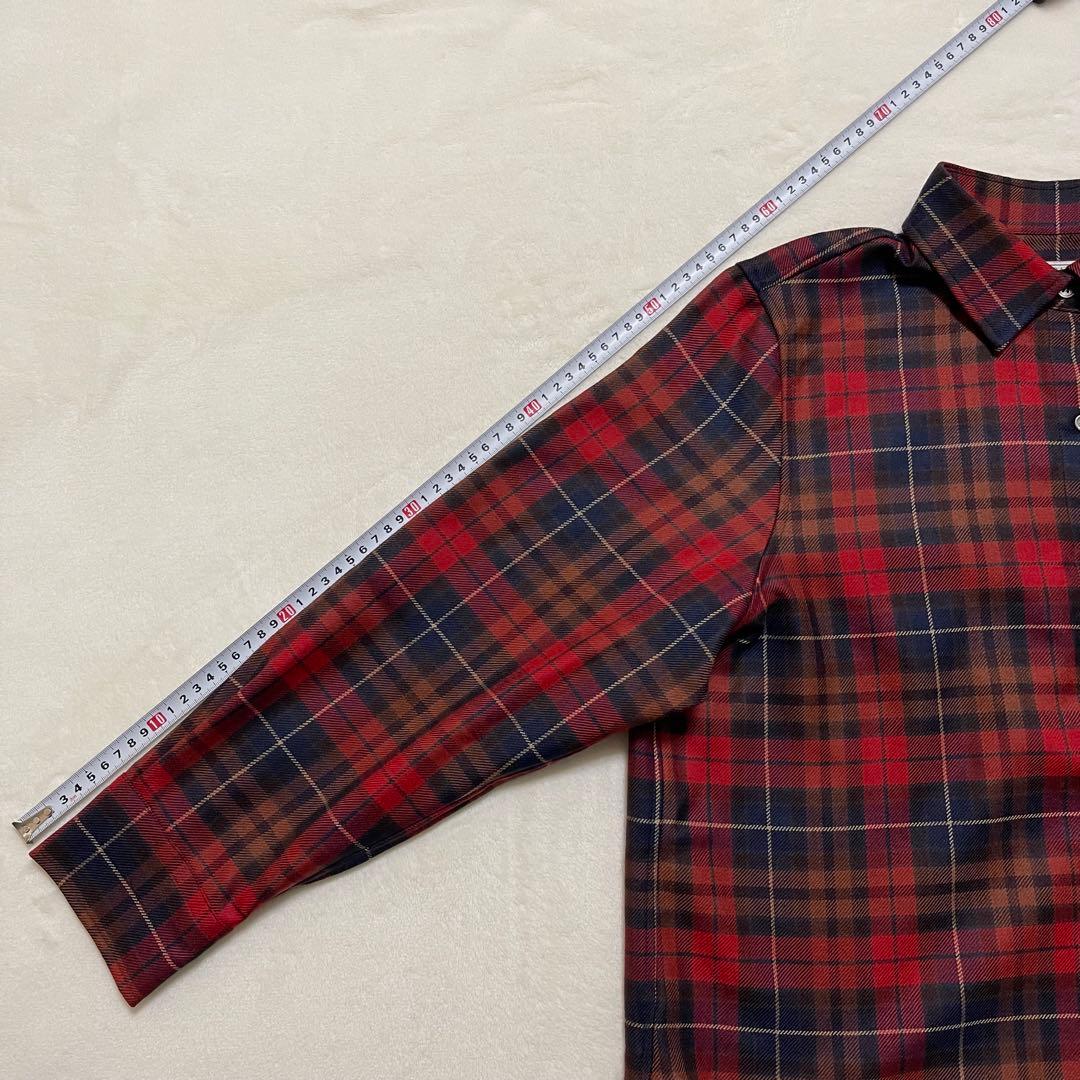 タグ付き 23区 ロキャロン チェック柄 ウール シャツ 大きいサイズ 44