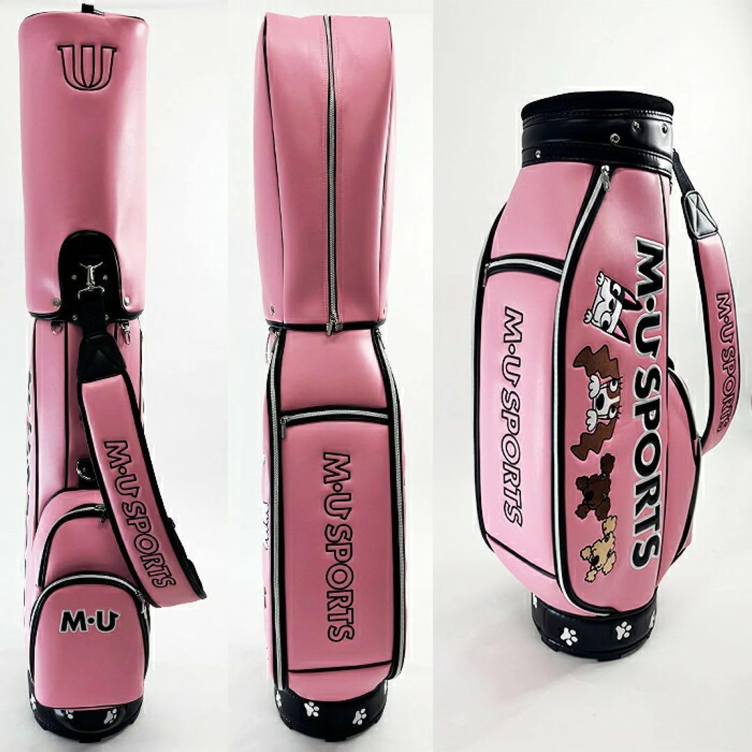 【新品】MUスポーツ 703R6154 キャディバッグ ピンク