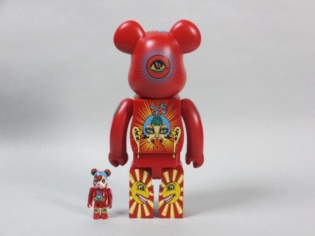 現代美術 田名網敬一『100% & 400%MEDICOM TOY赤』0127B