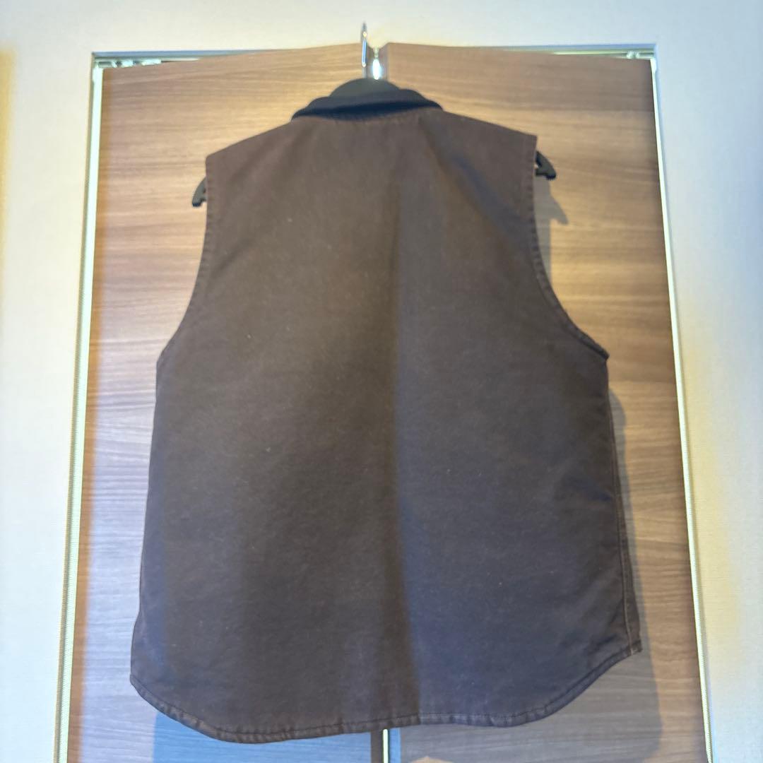 Carhartt ブラウン ベスト 小さめ なっとう