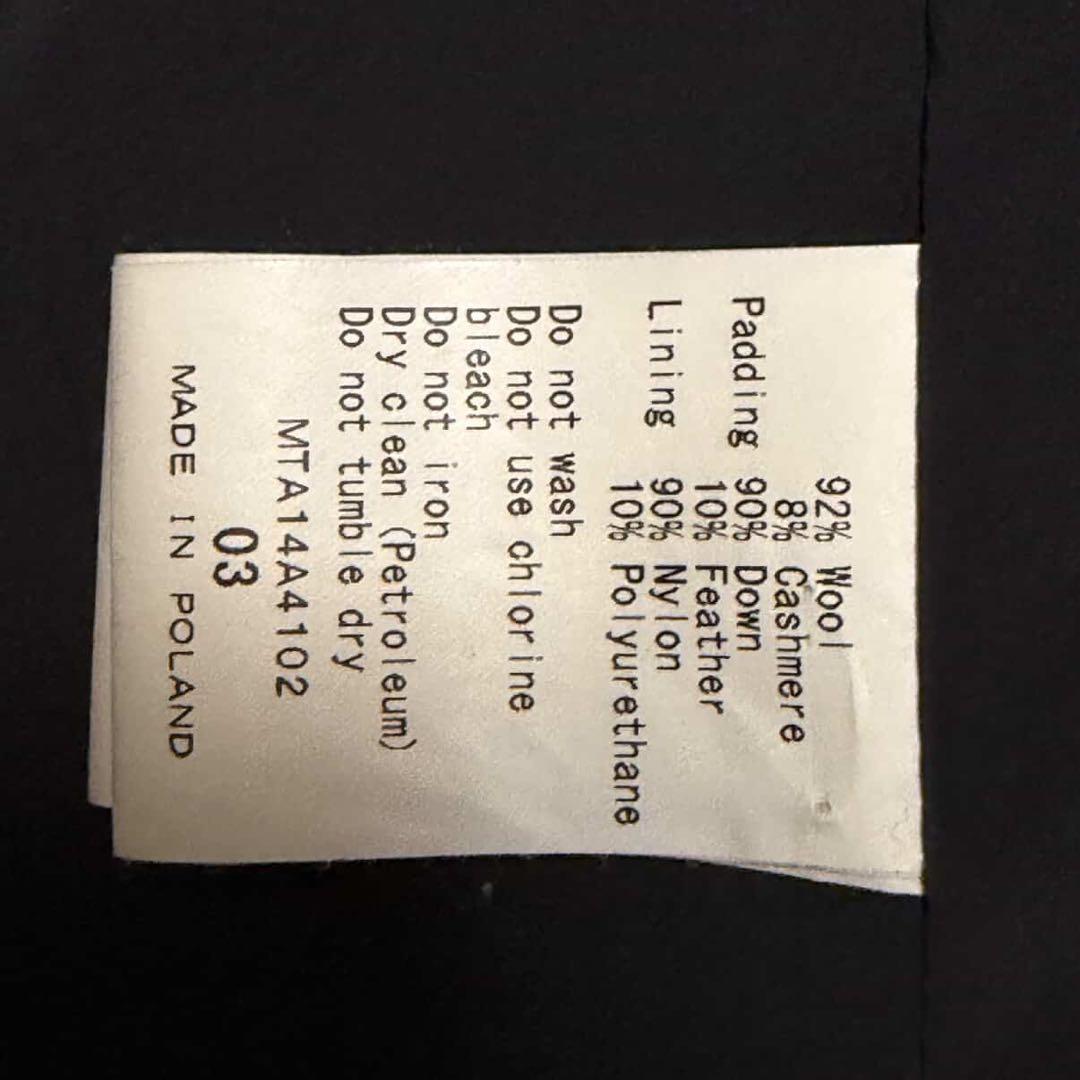 タトラス ERCOLE カシミヤ ダウンジャケット ダークグレー 03 L