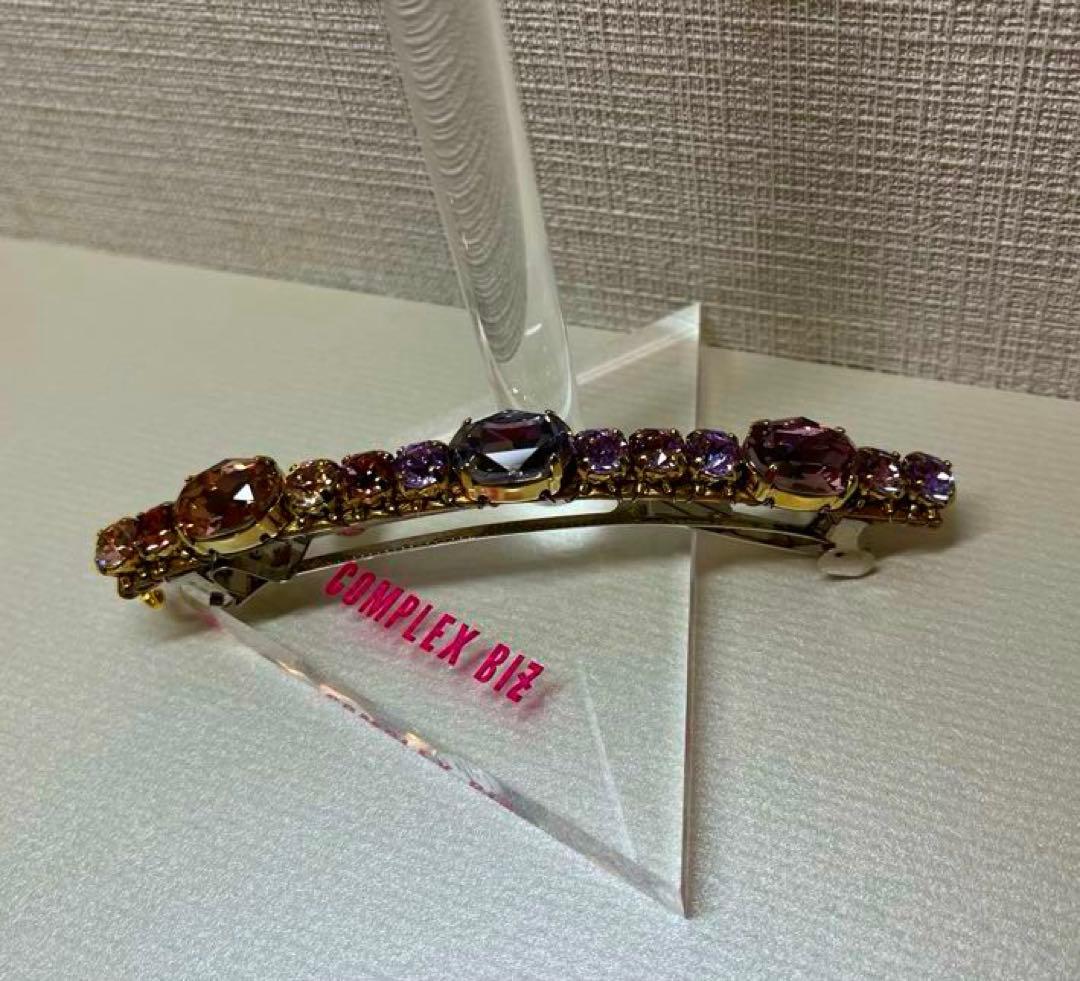 新品　コンプレックスビズ　スリムバレッタ　バレッタ　クリップ　シュシュ