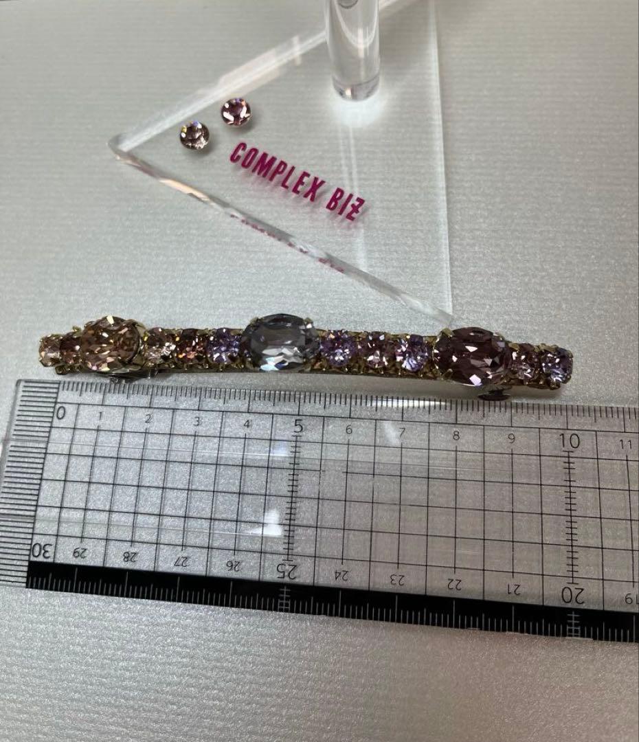 新品　コンプレックスビズ　スリムバレッタ　バレッタ　クリップ　シュシュ