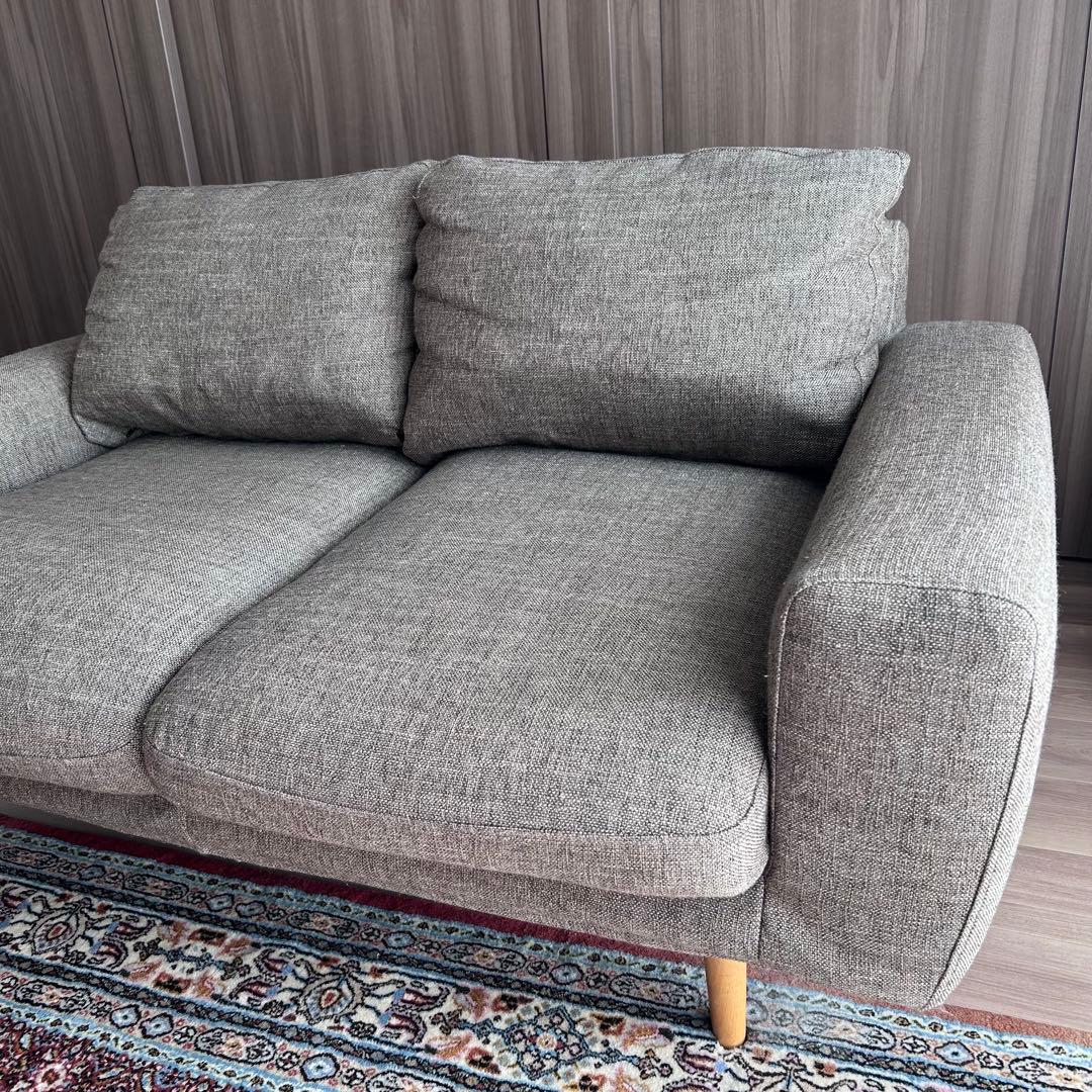 匿名配送*送料込*unico ウニコMOLN ソファ 2シーター ファブリック