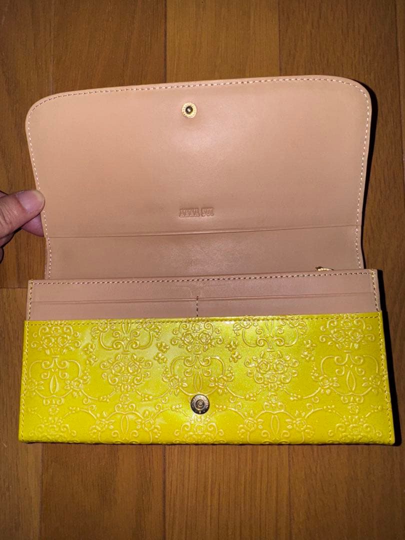 【超美品】ANNA SUI アナスイ ルーミー イエロー長財布