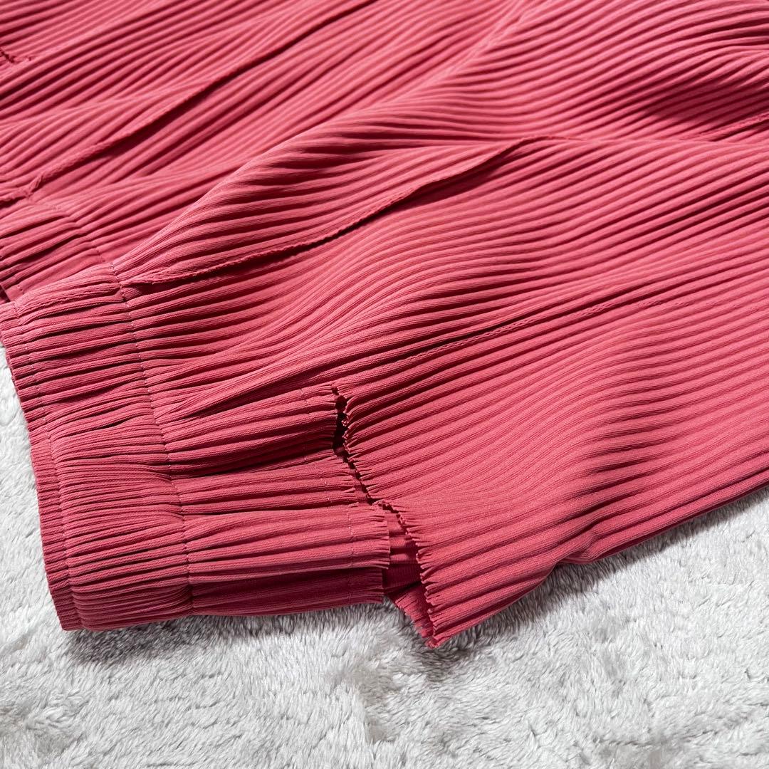 美品　イッセイミヤケ　me プリーツ　ワイドパンツ　ガウチョFINE KNIT