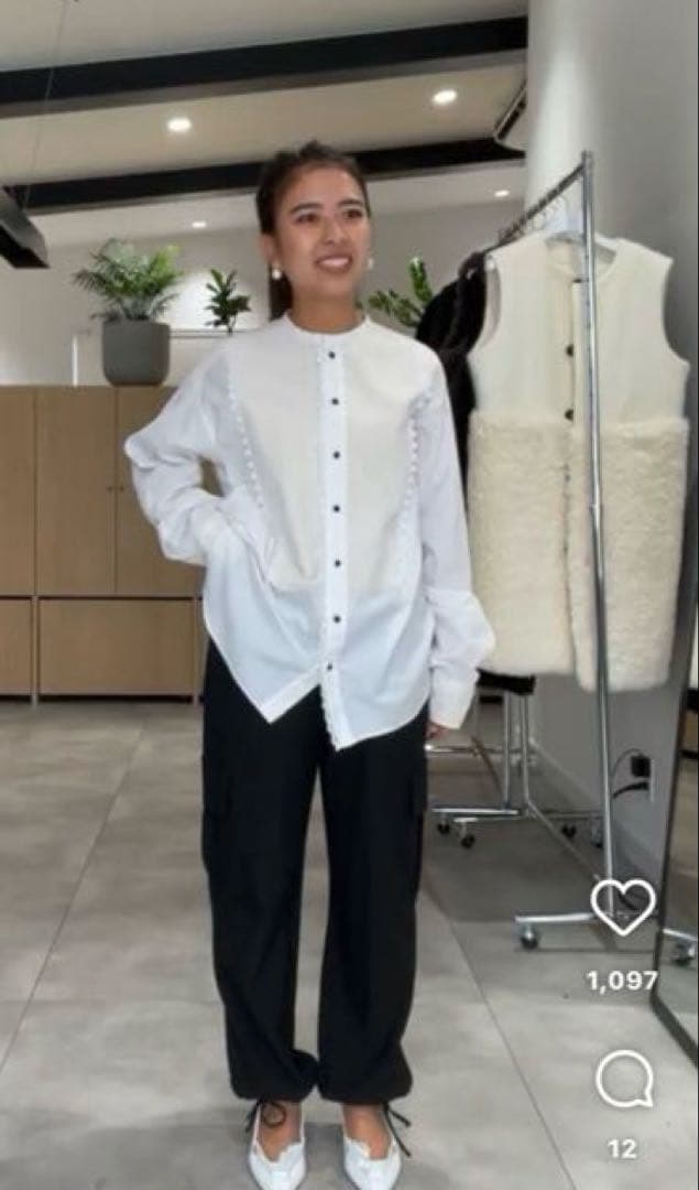 タグ付き。gypsohila ジプソフィア AW イージーカーゴパンツ ブラック