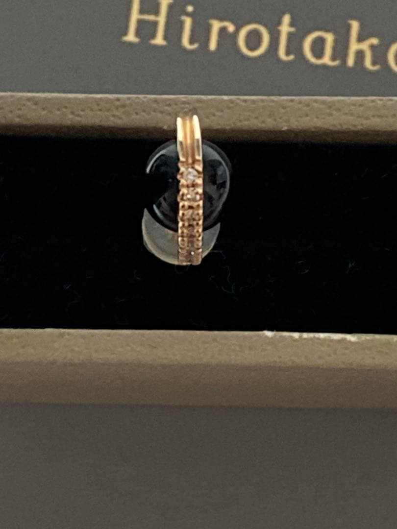 まっちゃん　！　ヒロタカ　BELUGA オニキス ダイヤ ピアス S