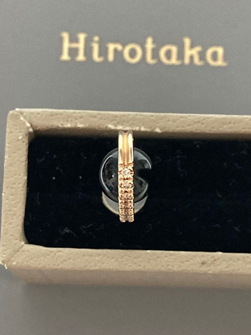 まっちゃん　！　ヒロタカ　BELUGA オニキス ダイヤ ピアス S