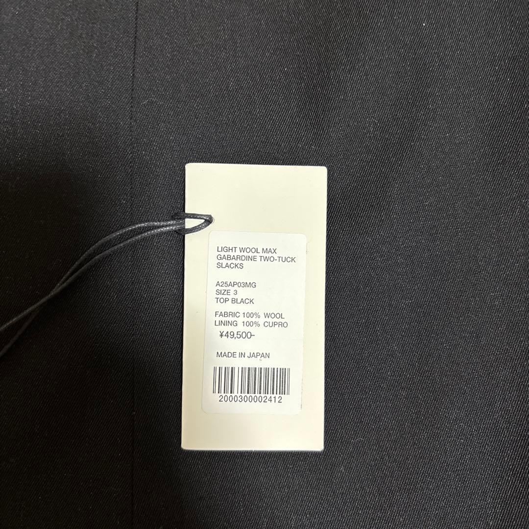 スーツ LIGHT WOOL MAX GABARDINE TWO-TUCK SLACKS
