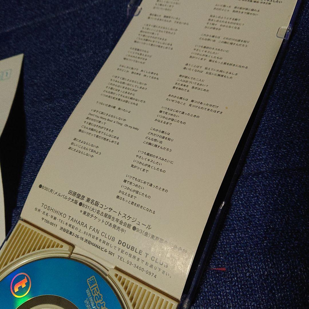 田原俊彦 通常盤 ハガキ付 8センチシングル8cm邦楽CD 涙にさよならしないか