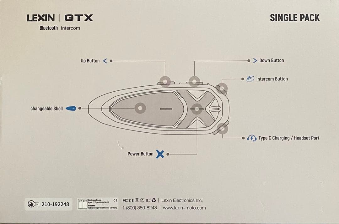 バイク用インカム　LEXIN GTX