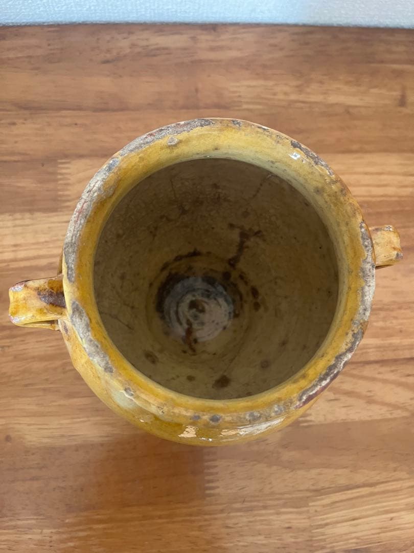 フランスアンティーク　南仏のポット　壺