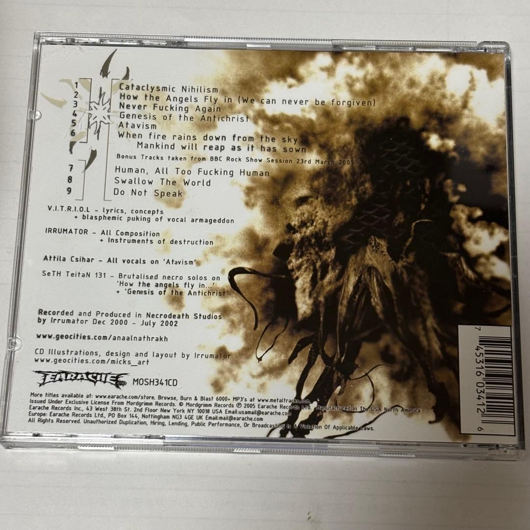 【ボクくん様用】ANAAL NATHRAKH / When Fire Rain他