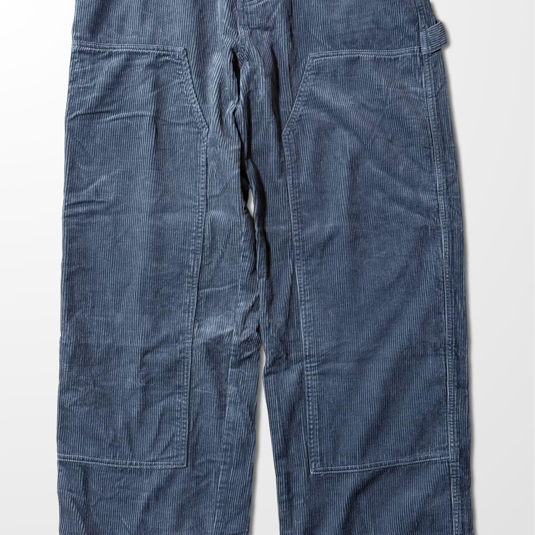 ダブルニー　コーデュロイ ワーク　グレー　　W34 ペインター　カーペンター