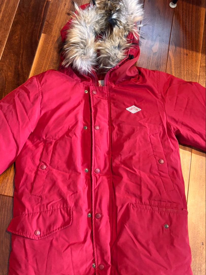 ダントンDANTON タッサーダウンジャケット　赤　38