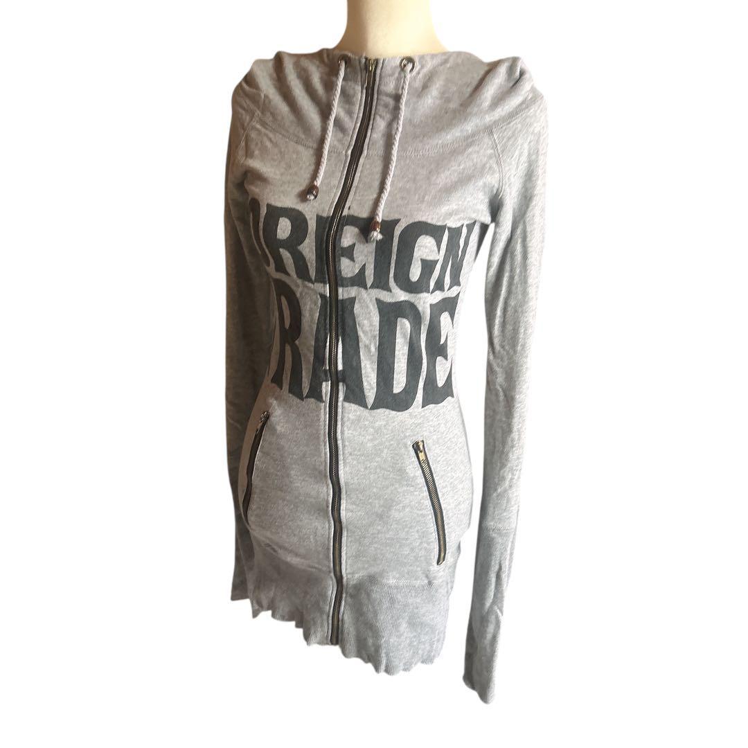 d.i.a ロングパーカー スカル 十字架 平成ギャル y2k ミニワンピ F