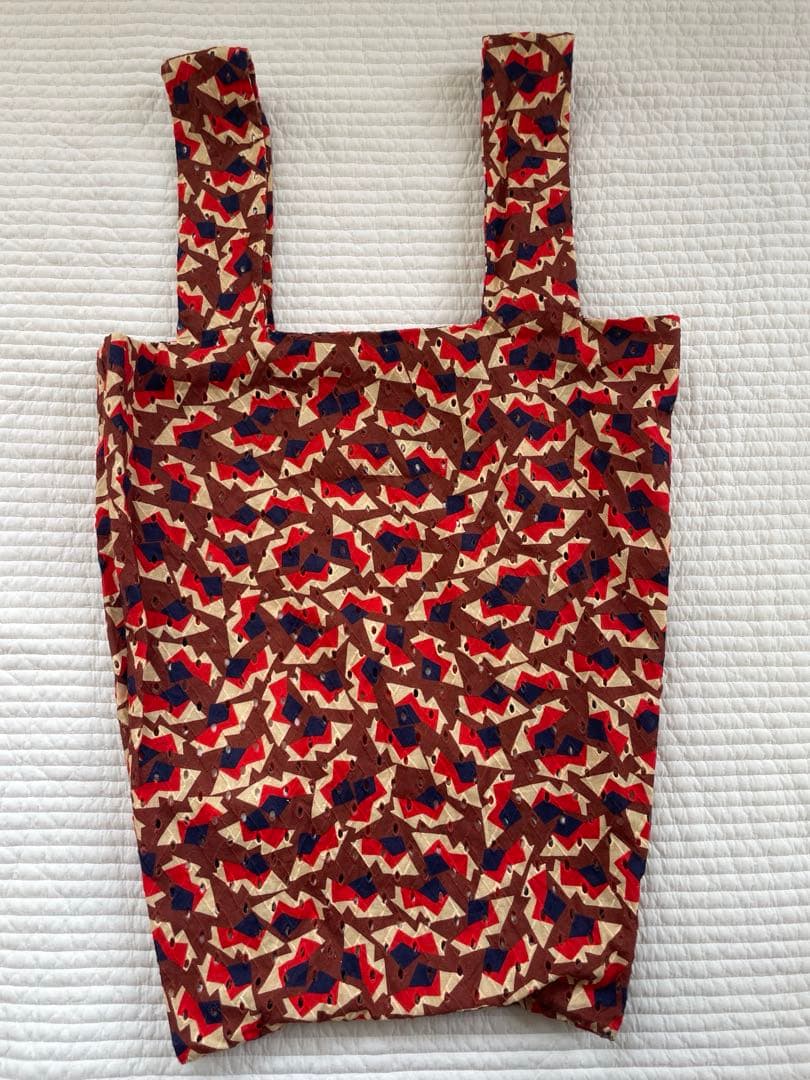 MARNI 幾何学模様　布トートバッグ