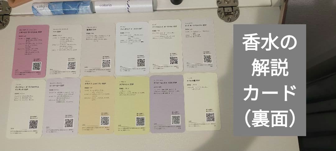 coloria 香水サンプルセット 12本＆アトマイザーケースなど