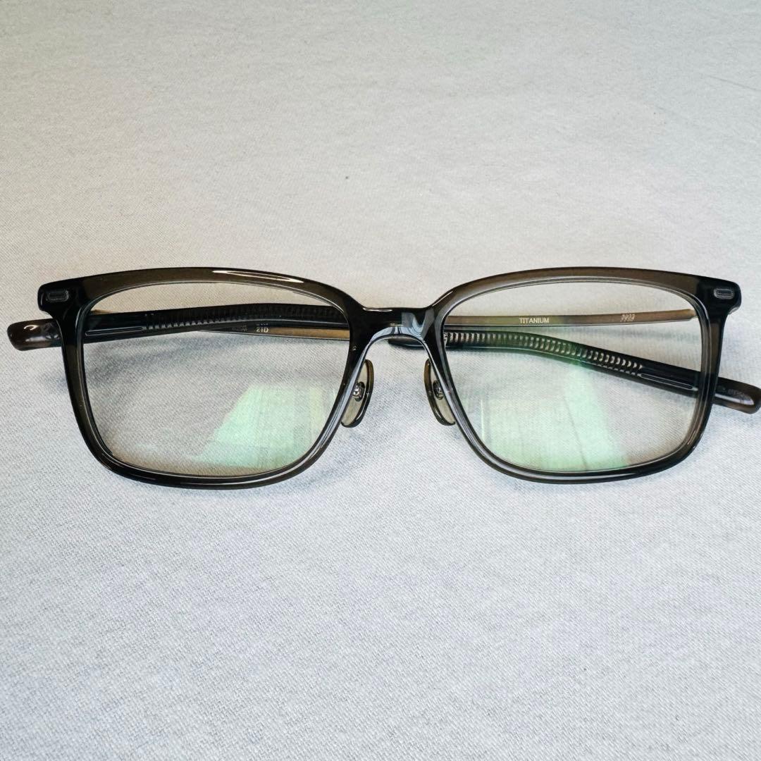 【999.9】M-85 チャコールグレー系 眼鏡フレーム