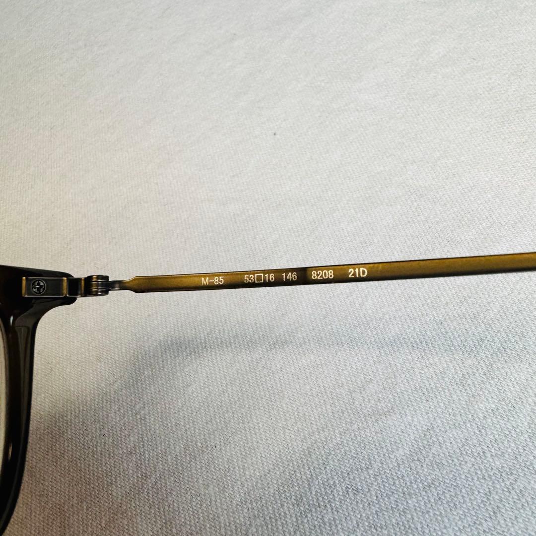 【999.9】M-85 チャコールグレー系 眼鏡フレーム