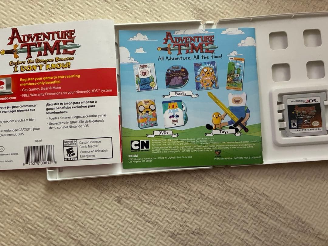 [激レア]北米版アドベンチャータイム3DS ソフト