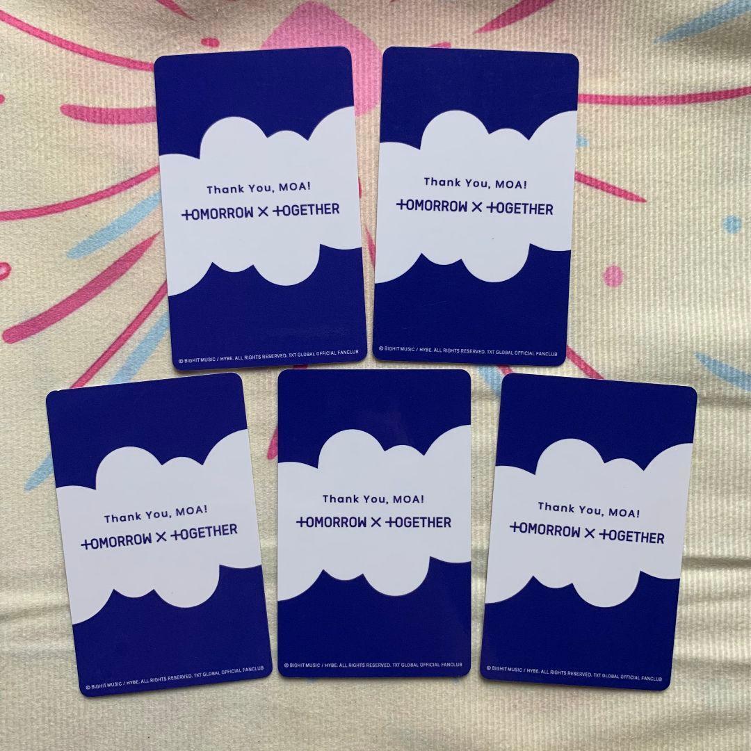 TXT Happy TOGETHER QUIZ MOA FC トレカ 5枚