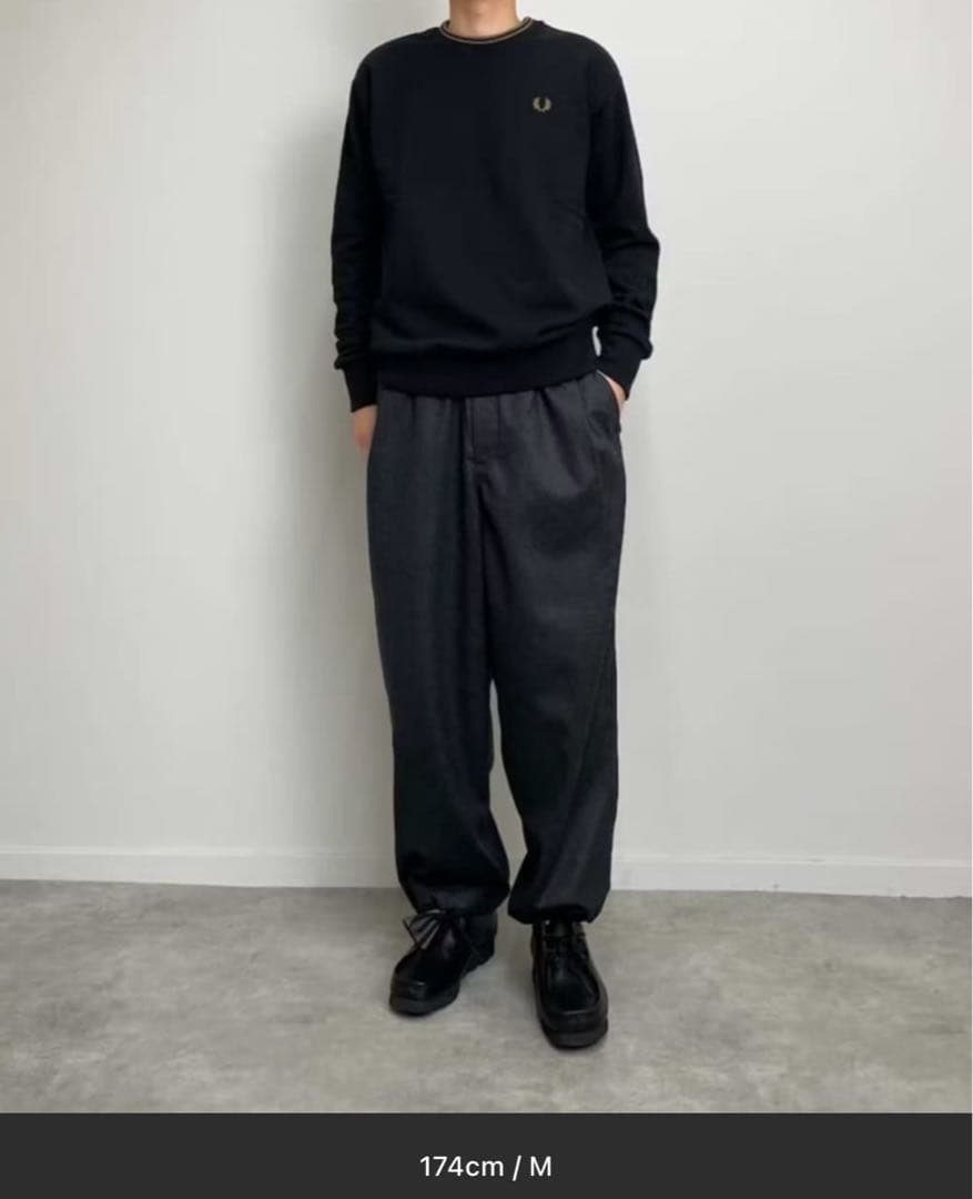 Fred Perry ブラック トレーナー Lサイズ