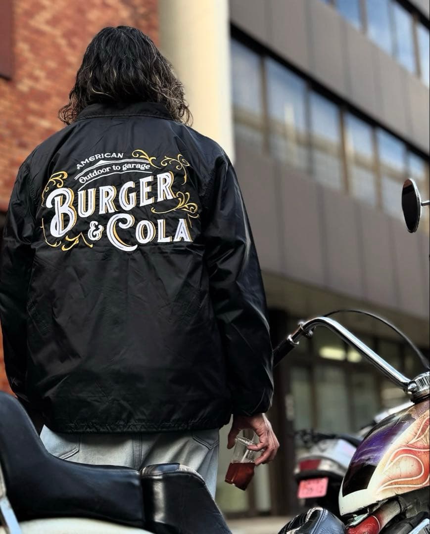 完売品‼️新品‼️BURGER&COLA✨ナイロンコーチジャケット✨サイズXXL
