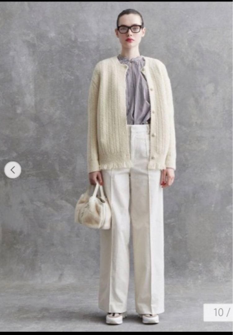 限定値下げ 新品未使用 ドゥロワー パンツ 34 オフホワイト