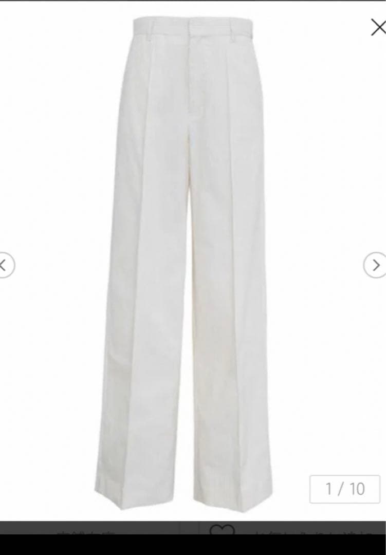 限定値下げ 新品未使用 ドゥロワー パンツ 34 オフホワイト