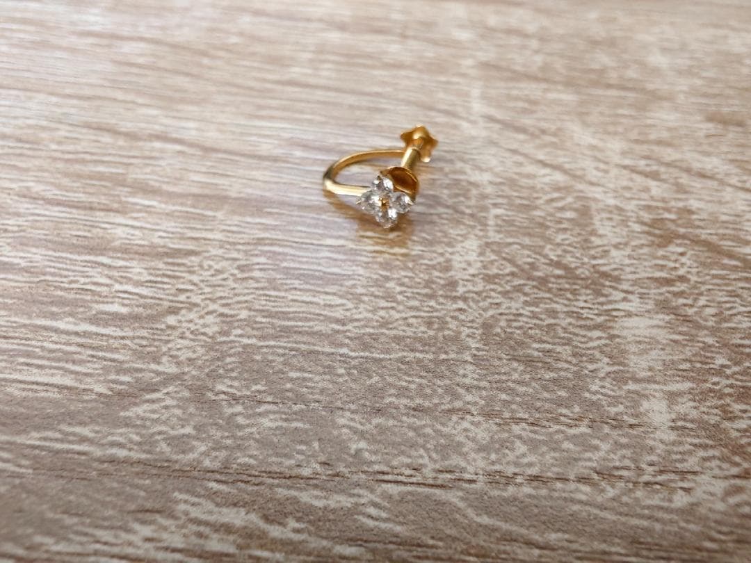 K18 イヤリング ダイヤモンド BRIGHTEST STARシリーズ 片耳