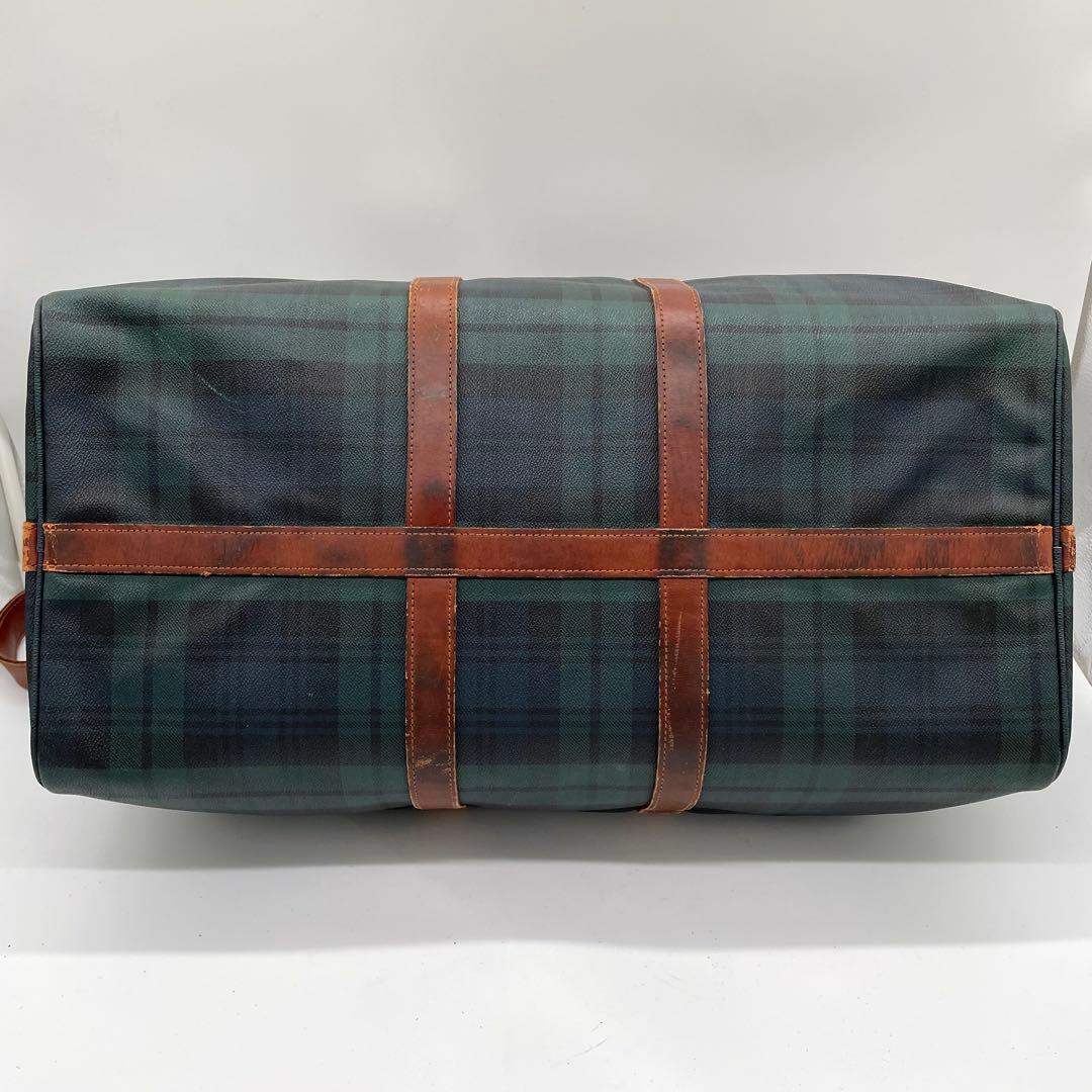 【美品】ポロラルフローレン　2way ボストンバッグ　チェック柄　PVC 大容量