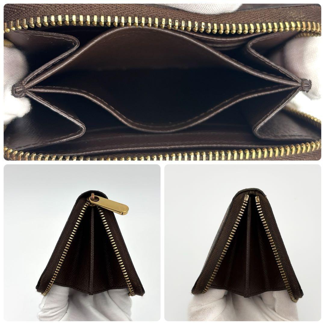 美品♪ルイヴィトン ダミエ エベヌ ジッピーパース ケース 小銭入れ