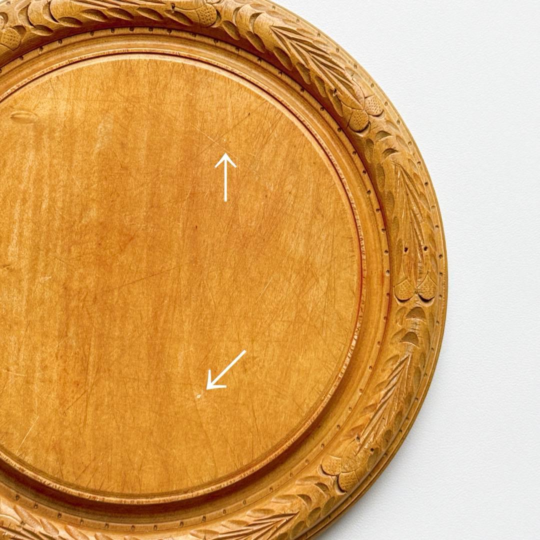 イギリス ヴィンテージ ブレッドボード 木製 直径30cm