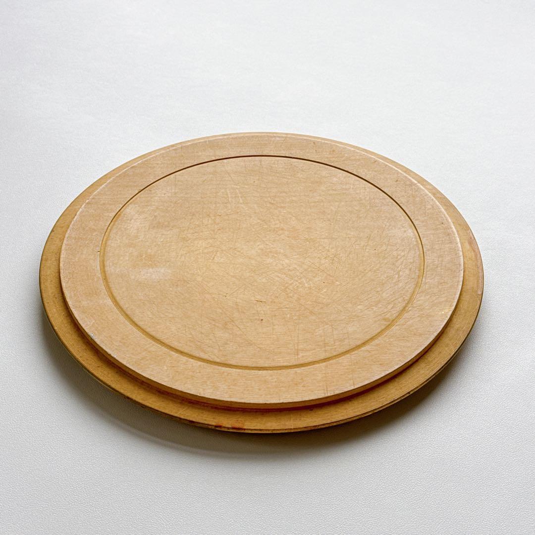 イギリス ヴィンテージ ブレッドボード 木製 直径30cm