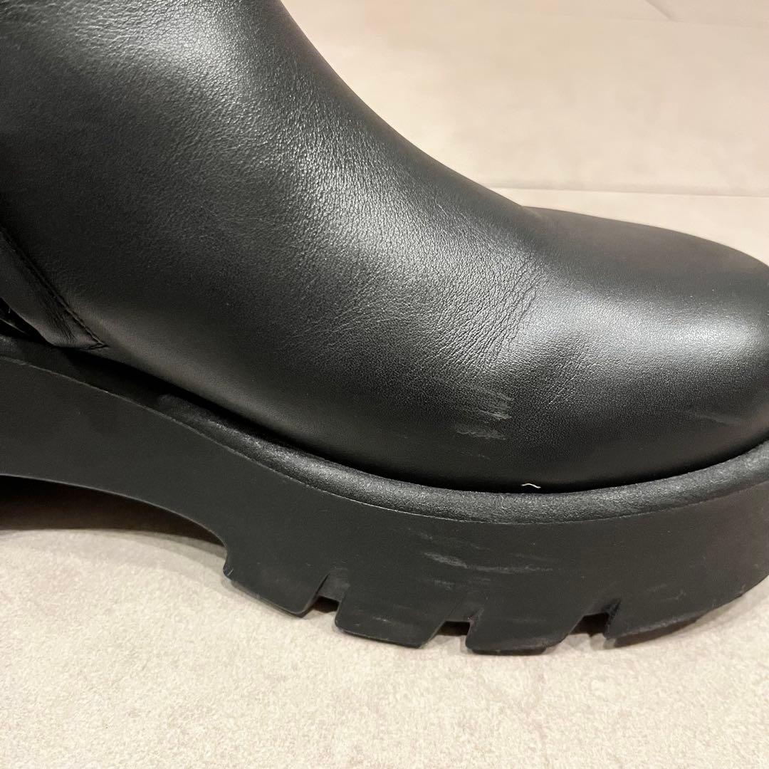 Gianvito Rossi ブラックレザーブーツ 37.5