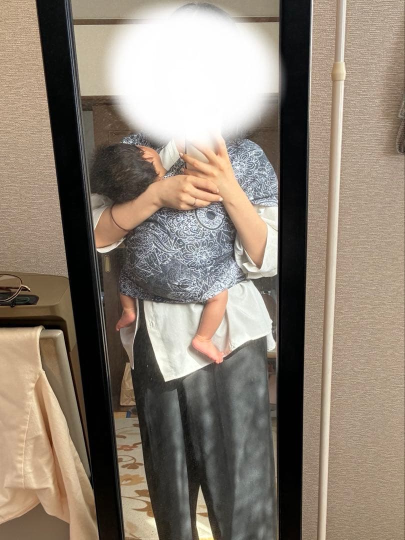 抱っこ紐 WILD WINE GREY & WHITE (厚手)