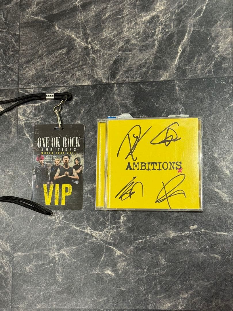 ONE OK ROCK 「AMBITIONS 」海外版アルバム　直筆サイン入り
