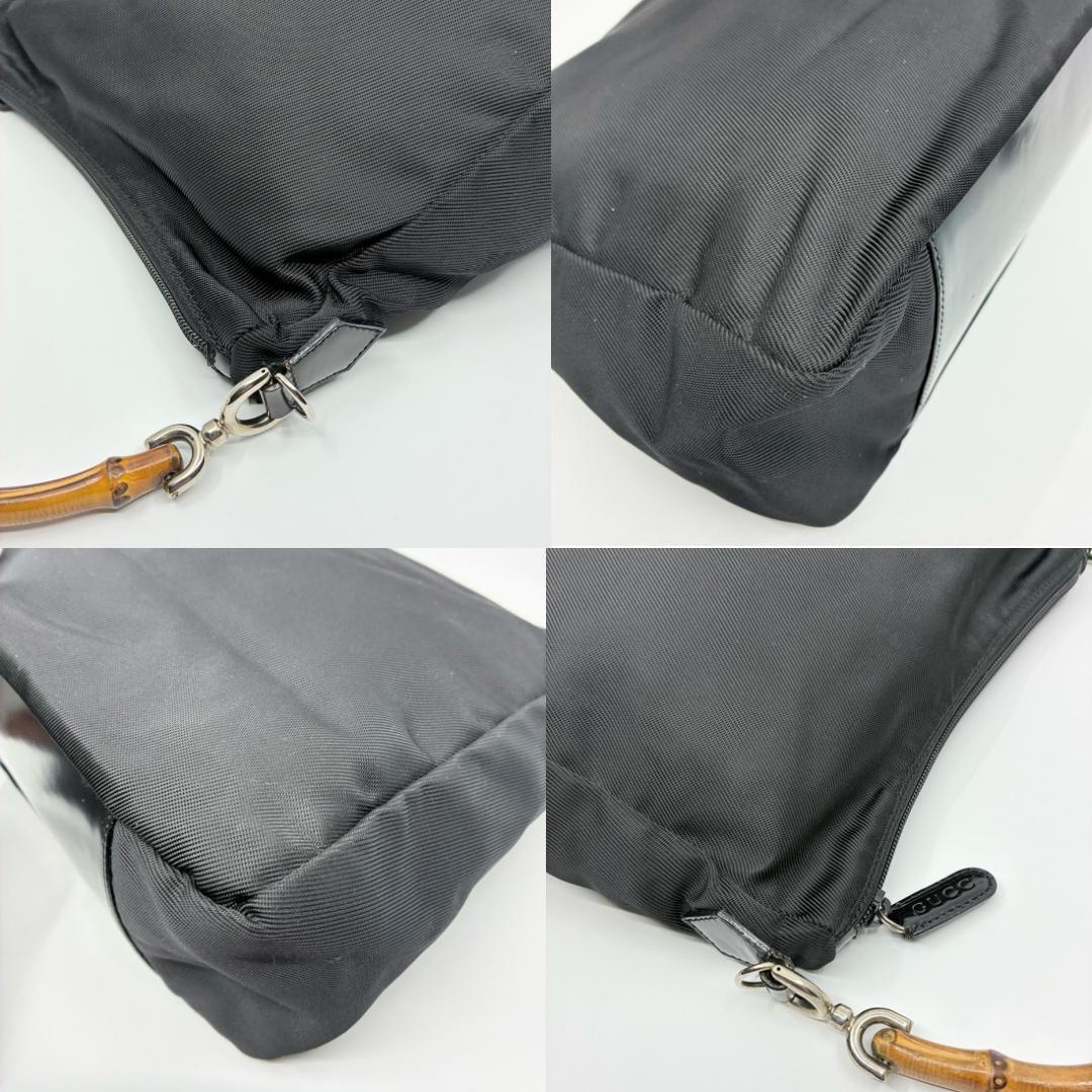 GUCCI グッチ バンブー ハンドバッグ 黒 ブラック A1359A1