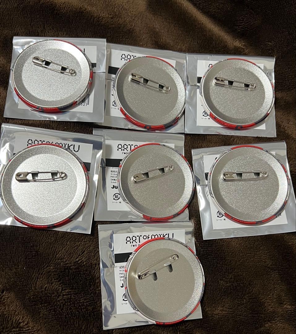 art of miku バーニーズ 缶バッジ 初音ミク 望月けい 7個セット