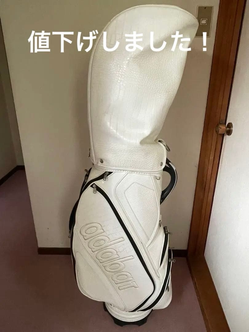 adabat クロコ型押し ゴルフバッグ