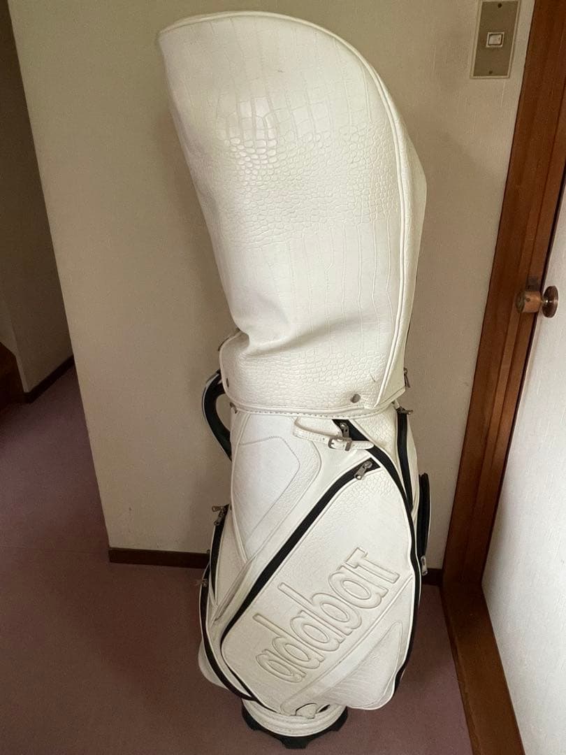 adabat クロコ型押し ゴルフバッグ